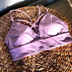 Lululemon light purple sports bra.